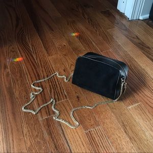 Urban Outfitters Black Suede Leather Purse